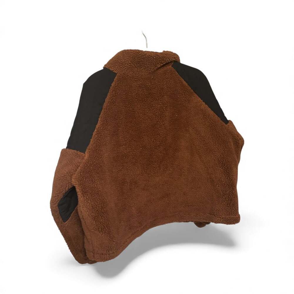 HYFVE Brown and Black Plaid Teddy Jacket - Picture 5 of 8
